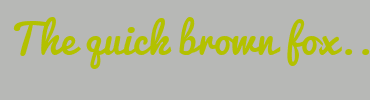 Image with Font Color B3C100 and Background Color B7B8B6